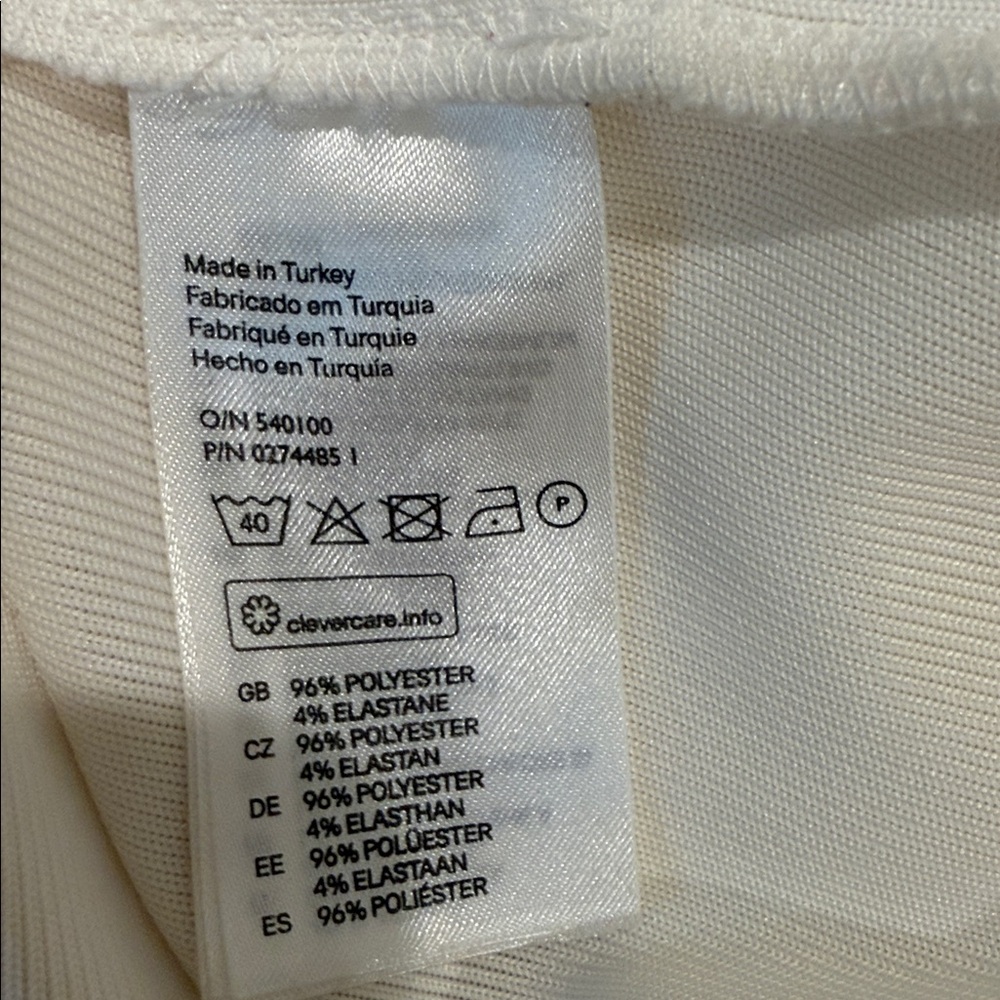 H&M Cream Ribbed Top - Picture 4 of 4